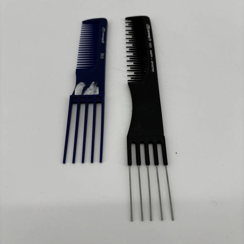 Vintage Comare 303 & 105X Comb Lift Pick‎ Professional Series Styling Blue Black
